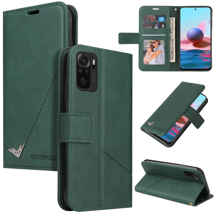 GQUTROBE Right Angle Leather Phone Case, For Xiaomi Redmi Note 10, For Xiaomi Redmi Note 9 5G, For Xiaomi Redmi 9T, For Xiaomi Redmi Note 9S