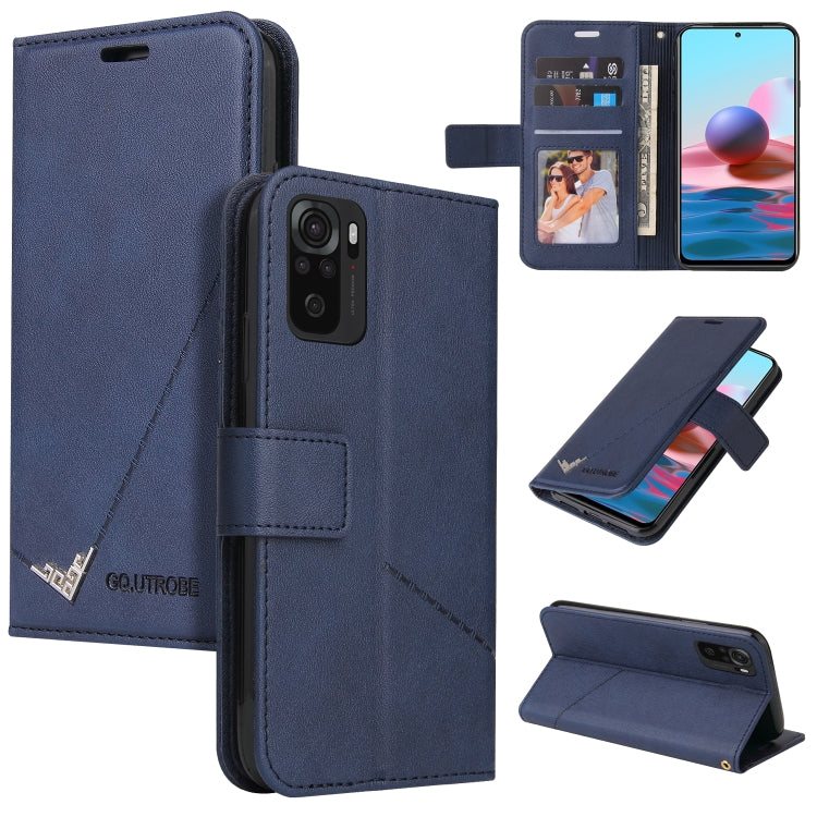 GQUTROBE Right Angle Leather Phone Case, For Xiaomi Redmi Note 10, For Xiaomi Redmi Note 9 5G, For Xiaomi Redmi 9T, For Xiaomi Redmi Note 9S