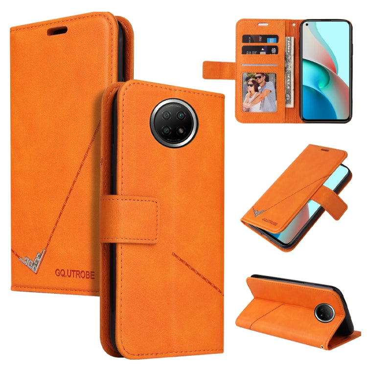 GQUTROBE Right Angle Leather Phone Case, For Xiaomi Redmi Note 10, For Xiaomi Redmi Note 9 5G, For Xiaomi Redmi 9T, For Xiaomi Redmi Note 9S
