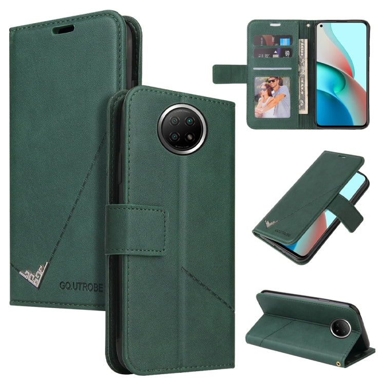 GQUTROBE Right Angle Leather Phone Case, For Xiaomi Redmi Note 10, For Xiaomi Redmi Note 9 5G, For Xiaomi Redmi 9T, For Xiaomi Redmi Note 9S
