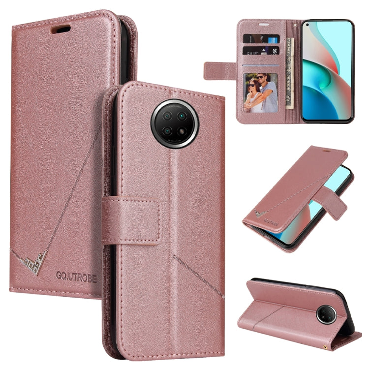 GQUTROBE Right Angle Leather Phone Case, For Xiaomi Redmi Note 10, For Xiaomi Redmi Note 9 5G, For Xiaomi Redmi 9T, For Xiaomi Redmi Note 9S