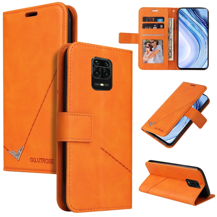 GQUTROBE Right Angle Leather Phone Case, For Xiaomi Redmi Note 10, For Xiaomi Redmi Note 9 5G, For Xiaomi Redmi 9T, For Xiaomi Redmi Note 9S