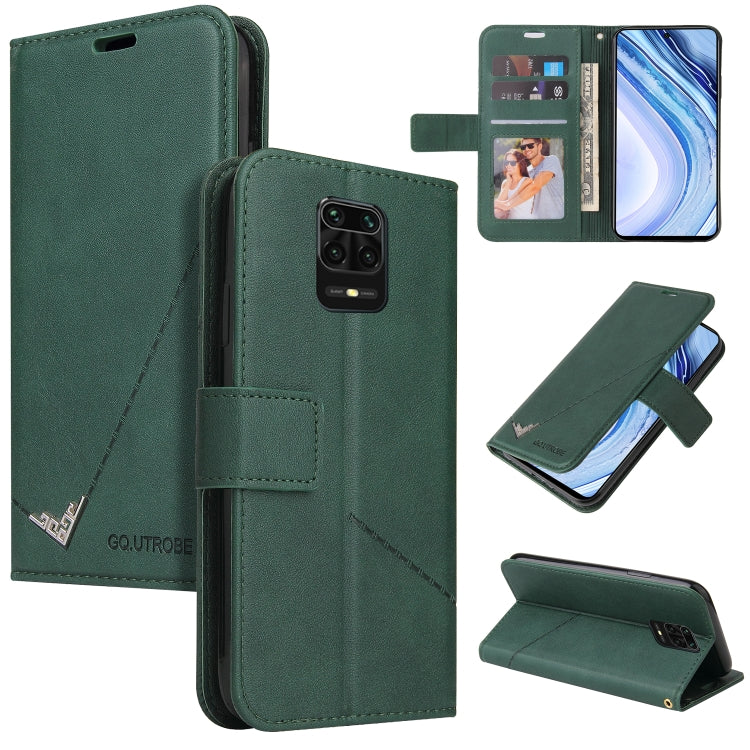 GQUTROBE Right Angle Leather Phone Case, For Xiaomi Redmi Note 10, For Xiaomi Redmi Note 9 5G, For Xiaomi Redmi 9T, For Xiaomi Redmi Note 9S
