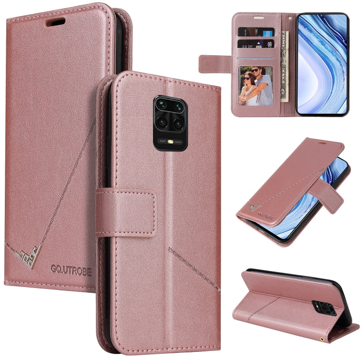 GQUTROBE Right Angle Leather Phone Case, For Xiaomi Redmi Note 10, For Xiaomi Redmi Note 9 5G, For Xiaomi Redmi 9T, For Xiaomi Redmi Note 9S
