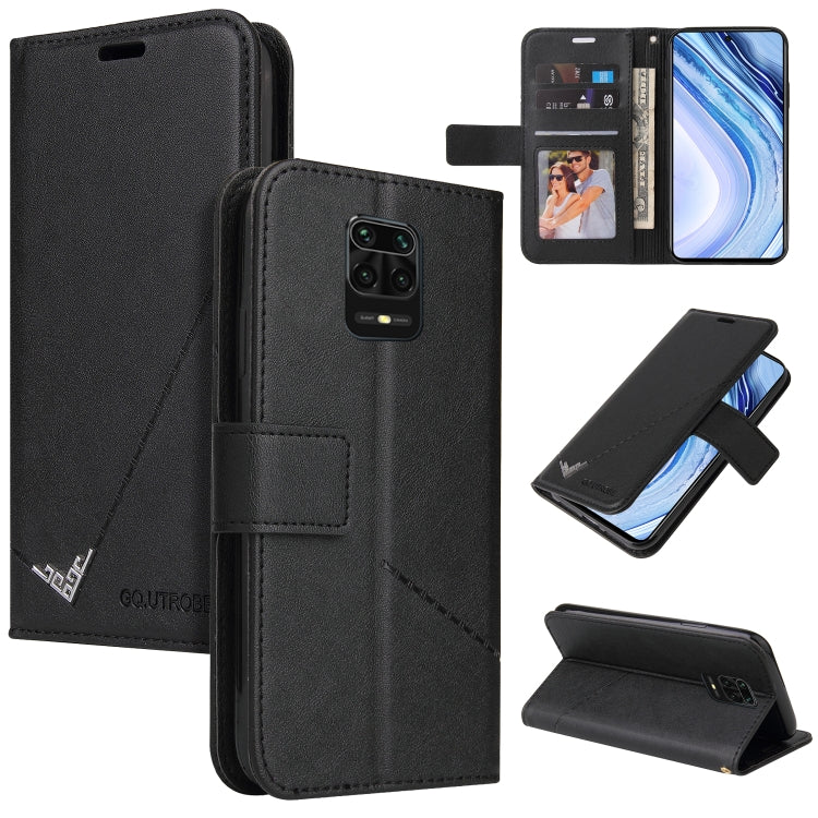GQUTROBE Right Angle Leather Phone Case, For Xiaomi Redmi Note 10, For Xiaomi Redmi Note 9 5G, For Xiaomi Redmi 9T, For Xiaomi Redmi Note 9S