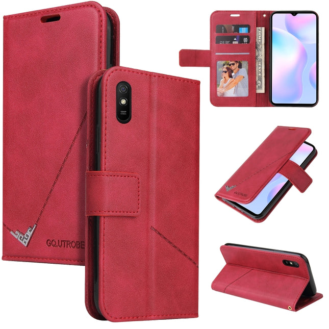 GQUTROBE Right Angle Leather Phone Case, For Xiaomi Redmi 9A, For Xiaomi Redmi 9C, For Xiaomi Redmi 9, For Xiaomi Redmi K20