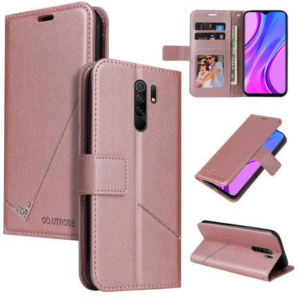 GQUTROBE Right Angle Leather Phone Case, For Xiaomi Redmi 9A, For Xiaomi Redmi 9C, For Xiaomi Redmi 9, For Xiaomi Redmi K20