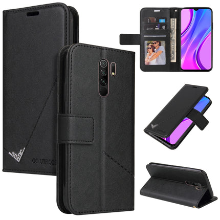 GQUTROBE Right Angle Leather Phone Case, For Xiaomi Redmi 9A, For Xiaomi Redmi 9C, For Xiaomi Redmi 9, For Xiaomi Redmi K20