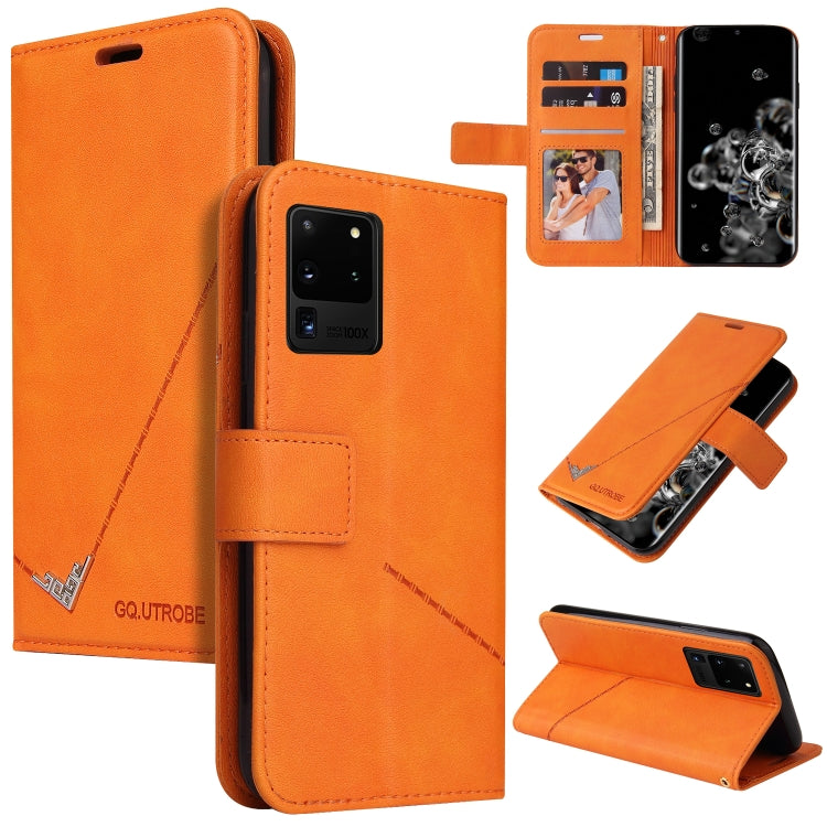 GQUTROBE Right Angle Leather Phone Case, For Huawei P40, For Huawei P40 Lite, For Huawei P40 Pro, Huawei P smart 2021