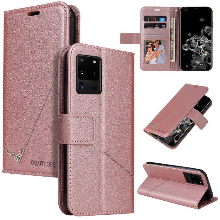 GQUTROBE Right Angle Leather Phone Case, For Huawei P40, For Huawei P40 Lite, For Huawei P40 Pro, Huawei P smart 2021