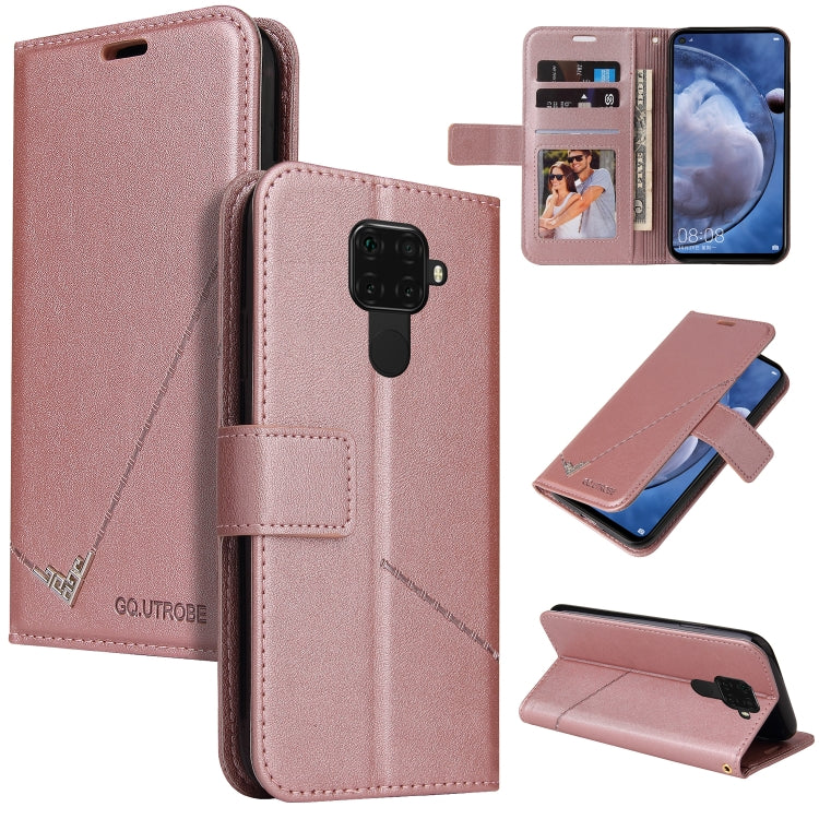 GQUTROBE Right Angle Leather Phone Case, For Huawei Mate 30 Lite, For Huawei Mate 30 Pro, For Huawei Mate 20 Pro, For Huawei P30