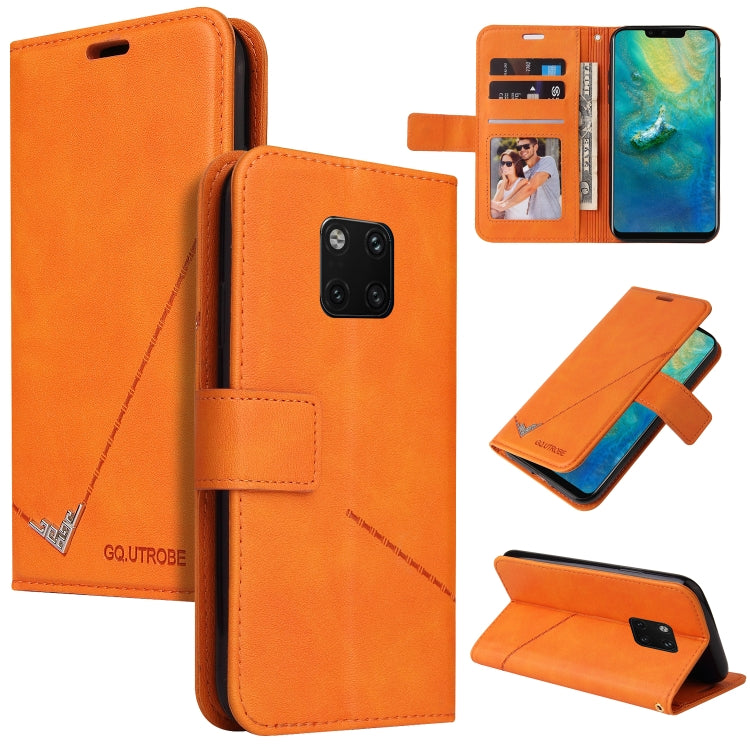 GQUTROBE Right Angle Leather Phone Case, For Huawei Mate 30 Lite, For Huawei Mate 30 Pro, For Huawei Mate 20 Pro, For Huawei P30