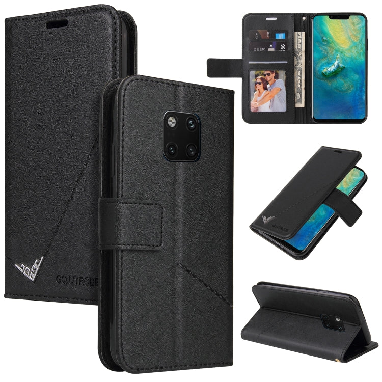 GQUTROBE Right Angle Leather Phone Case, For Huawei Mate 30 Lite, For Huawei Mate 30 Pro, For Huawei Mate 20 Pro, For Huawei P30