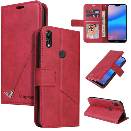 GQUTROBE Right Angle Leather Phone Case, For Huawei P30 Pro, For Huawei P20 Lite, For Huawei P20 Pro, For Huawei Y7p
