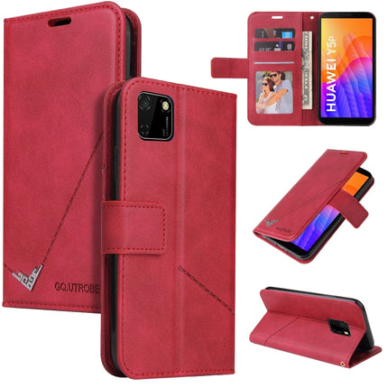 GQUTROBE Right Angle Leather Phone Case, For Huawei Y6p, For Huawei Y5p / Honor 9S, For Huawei P Smart Z, For Honor 10 Lite