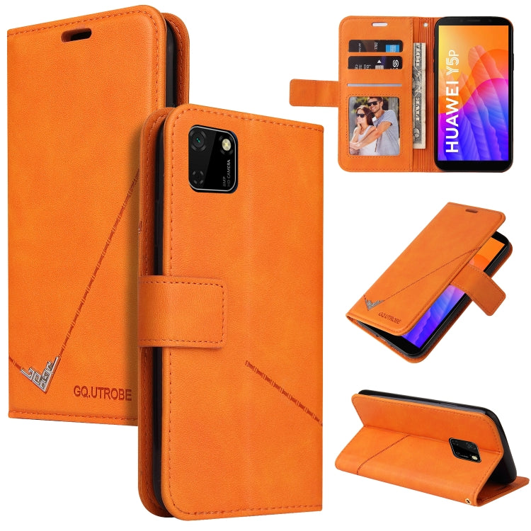 GQUTROBE Right Angle Leather Phone Case, For Huawei Y6p, For Huawei Y5p / Honor 9S, For Huawei P Smart Z, For Honor 10 Lite