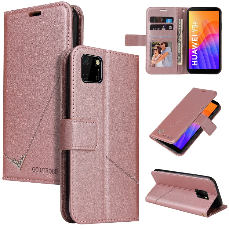 GQUTROBE Right Angle Leather Phone Case, For Huawei Y6p, For Huawei Y5p / Honor 9S, For Huawei P Smart Z, For Honor 10 Lite