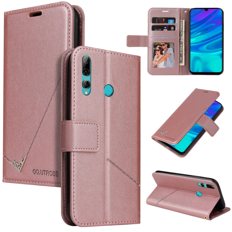 GQUTROBE Right Angle Leather Phone Case, For Huawei Enjoy 9s, For Huawei Y6 2019, For Huawei P30 Lite