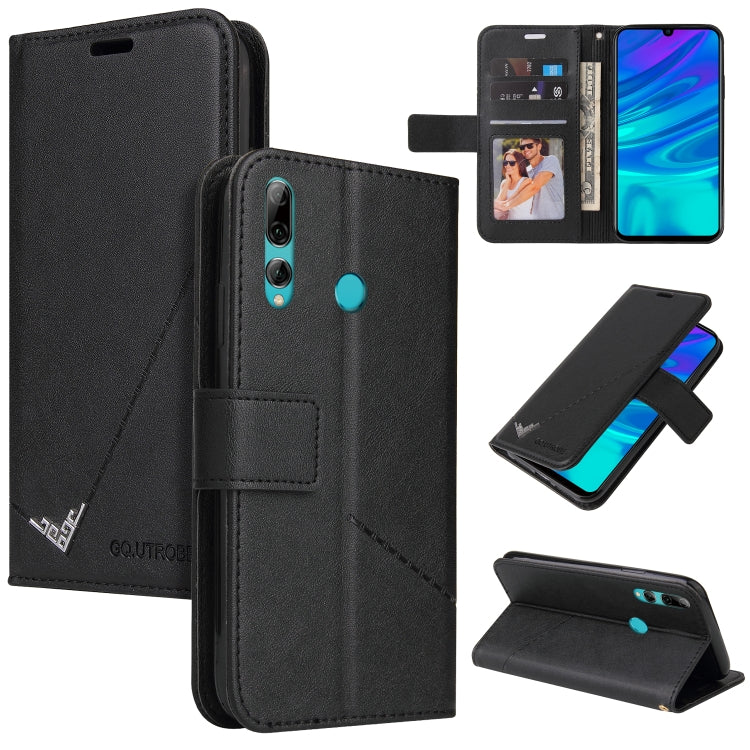 GQUTROBE Right Angle Leather Phone Case, For Huawei Enjoy 9s, For Huawei Y6 2019, For Huawei P30 Lite