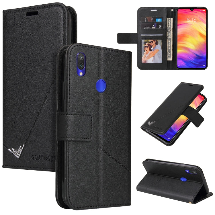 GQUTROBE Right Angle Leather Phone Case, For Huawei Enjoy 9s, For Huawei Y6 2019, For Huawei P30 Lite