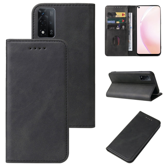 Magnetic Closure Leather Phone Case, For OPPO A93s 5G, For OPPO A94, For OPPO F17 Pro, For OPPO F19, For OPPO F19 Pro+ 5G, For OPPO F19s 5G, For OPPO F21 Pro 5G, For OPPO Find X3