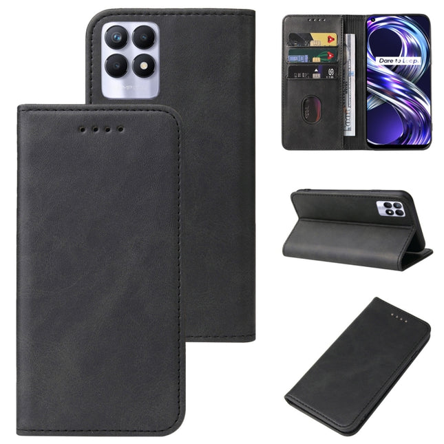 Magnetic Closure Leather Phone Case, For OPPO K3, For OPPO K9s, For OPPO R19, For Realme 8i, For Realme C2, For Realme C12, For Realme C21, For Realme C35