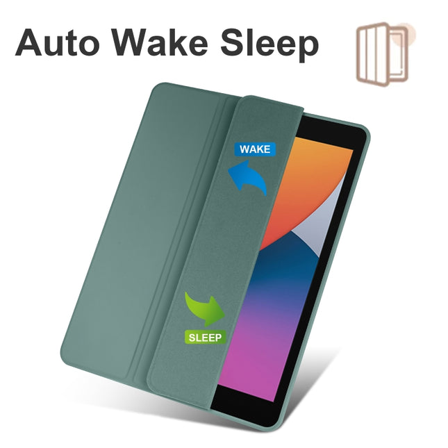 Acrylic 3-folding Smart Leather Tablet Case, For iPad 9.7 2018/2017, For iPad 10.2 2021/2020/2019, For iPad  Air 2022/2020/Pro 11 2021/2020/2018