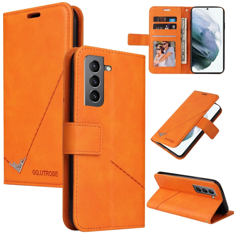 GQUTROBE Right Angle Leather Phone Case, For Samsung Galaxy S21 5G, For Samsung Galaxy S21+ 5G, For Samsung Galaxy S21 Ultra 5G, For Samsung Galaxy S22 5G