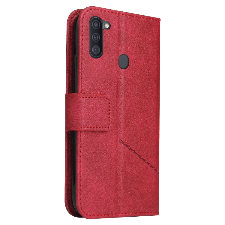 GQUTROBE Right Angle Leather Phone Case, For Samsung Galaxy A11 Global Version, For Samsung Galaxy A01 Core, For Samsung Galaxy M51, For Samsung Galaxy M31