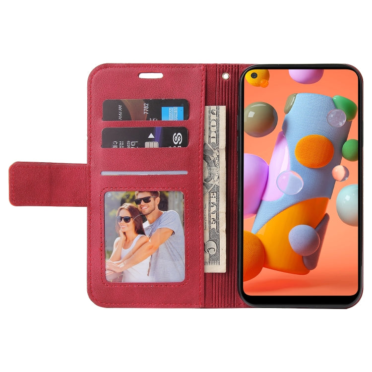 GQUTROBE Right Angle Leather Phone Case, For Samsung Galaxy A11 Global Version, For Samsung Galaxy A01 Core, For Samsung Galaxy M51, For Samsung Galaxy M31