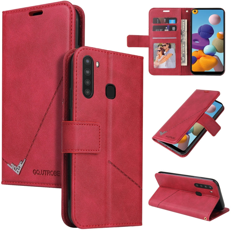 GQUTROBE Right Angle Leather Phone Case, For Samsung Galaxy M31s, For Samsung Galaxy A41, For Samsung Galaxy A31, For Samsung Galaxy A21
