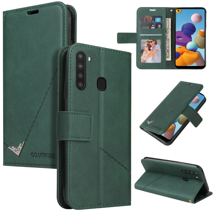 GQUTROBE Right Angle Leather Phone Case, For Samsung Galaxy M31s, For Samsung Galaxy A41, For Samsung Galaxy A31, For Samsung Galaxy A21