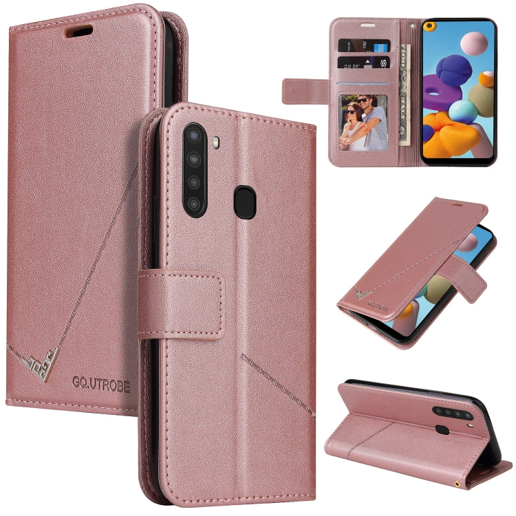 GQUTROBE Right Angle Leather Phone Case, For Samsung Galaxy M31s, For Samsung Galaxy A41, For Samsung Galaxy A31, For Samsung Galaxy A21