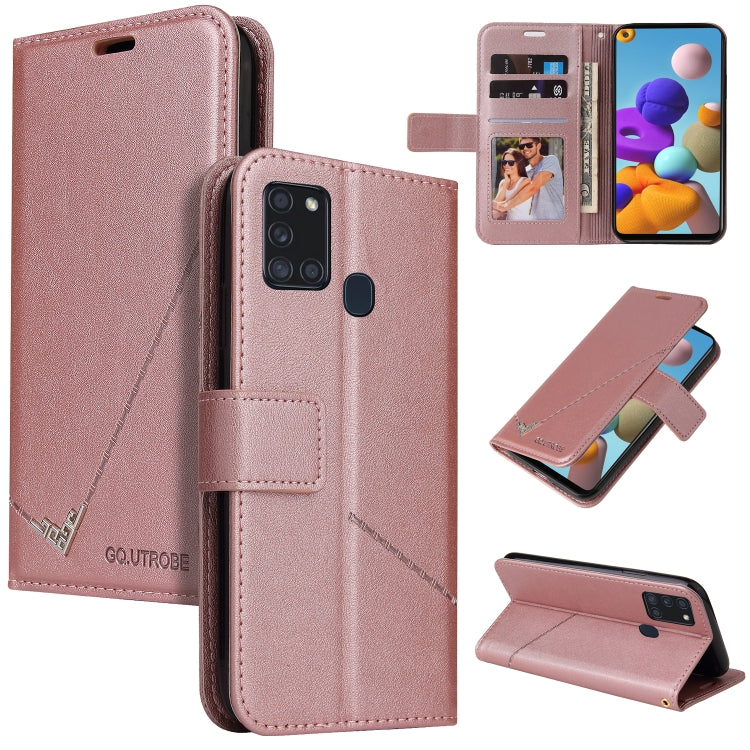 GQUTROBE Right Angle Leather Phone Case, For Samsung Galaxy A21s, For Samsung Galaxy Note10 Lite / A81, For Samsung Galaxy A71, For Samsung Galaxy A51