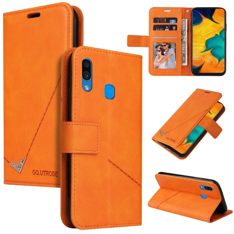 GQUTROBE Right Angle Leather Phone Case, For Samsung Galaxy A20e, For Samsung Galaxy A20s, For Samsung Galaxy A10s, For Samsung Galaxy A10 / M10