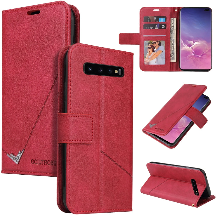 GQUTROBE Right Angle Leather Phone Case, For Samsung Galaxy S10, For Samsung Galaxy S10e, For Samsung Galaxy S10+