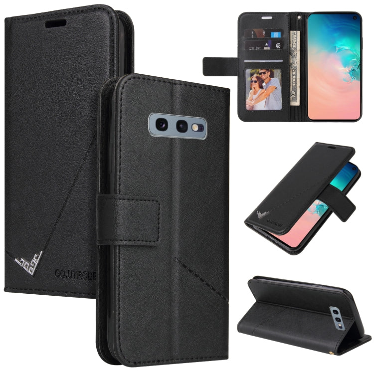 GQUTROBE Right Angle Leather Phone Case, For Samsung Galaxy S10, For Samsung Galaxy S10e, For Samsung Galaxy S10+
