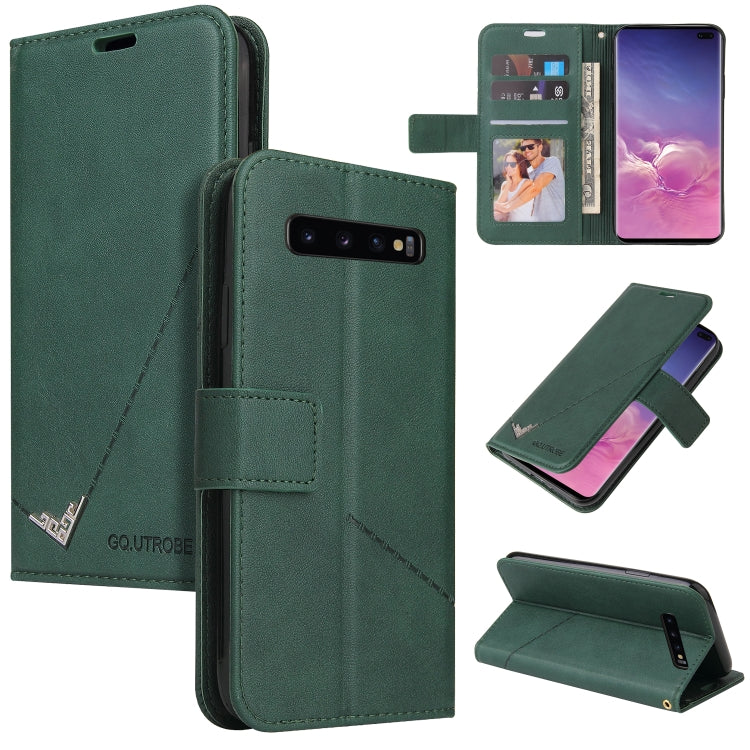 GQUTROBE Right Angle Leather Phone Case, For Samsung Galaxy S10, For Samsung Galaxy S10e, For Samsung Galaxy S10+