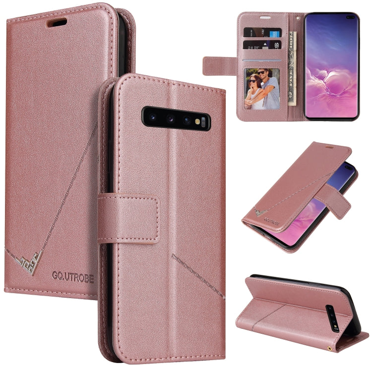 GQUTROBE Right Angle Leather Phone Case, For Samsung Galaxy S10, For Samsung Galaxy S10e, For Samsung Galaxy S10+