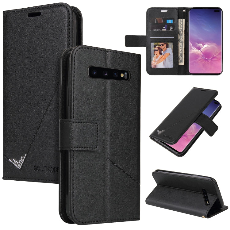 GQUTROBE Right Angle Leather Phone Case, For Samsung Galaxy S10, For Samsung Galaxy S10e, For Samsung Galaxy S10+