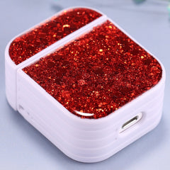 For AirPods 1 / 2 Glitter Sequins Wireless Earphone Protective Case, For AirPods 1 / 2