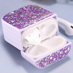 For AirPods 1 / 2 Glitter Sequins Wireless Earphone Protective Case, For AirPods 1 / 2