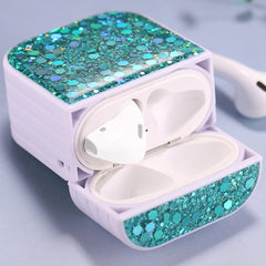 For AirPods 1 / 2 Glitter Sequins Wireless Earphone Protective Case, For AirPods 1 / 2