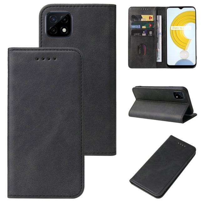 Magnetic Closure Leather Phone Case, For Realme C21Y, For Realme C25, For Realme GT Master, For Realme GT2, For Realme X7 Pro, For Realme X50 5G, For Realme XT, For OPPO Reno 10x Zoom