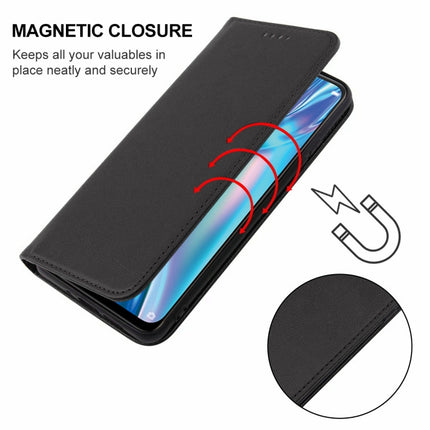 Magnetic Closure Leather Phone Case, For OPPO A12, For OPPO A53s, For Realme 5 / 5i / 5s / 6i / Narzo 20A, For Realme Narzo 20, For OPPO Reno5 A, For OPPO Reno7 Z 5G