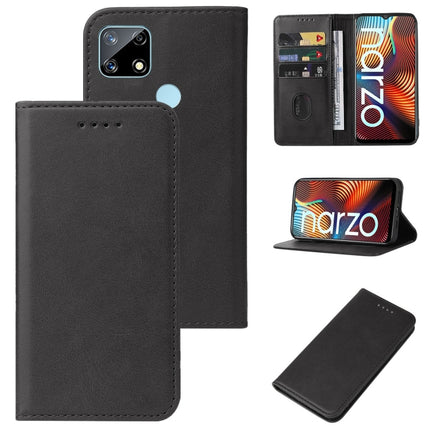 Magnetic Closure Leather Phone Case, For OPPO A53s, For Realme 5 / 5i / 5s / 6i / Narzo 20A, For Realme Narzo 20, For OPPO Reno5 A, For OPPO Reno7 Z 5G