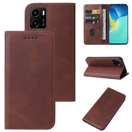 Magnetic Closure Leather Phone Case, For vivo Y15a, For vivo Y15s, For vivo Y12i, For vivo Y12s, For vivo Y17 / Y15 India / Y12 / Y3 / Y3s / U10, For vivo Y1s / Y91C / Y90, For vivo iQOO 9 SE, For vivo iQOO U5x