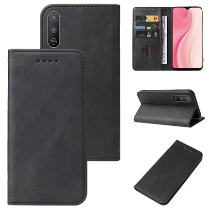 Magnetic Closure Leather Phone Case, For vivo Y15a, For vivo Y15s, For vivo Y12i, For vivo Y12s, For vivo Y17 / Y15 India / Y12 / Y3 / Y3s / U10, For vivo Y1s / Y91C / Y90, For vivo iQOO 9 SE, For vivo iQOO U5x