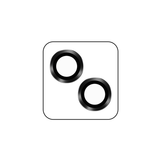 TOTUDESIGN AB-061 Golden Shield Series Metal Frame Camera Lens Film, For iPhone 14/14 Plus