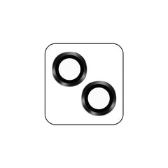 TOTUDESIGN AB-061 Golden Shield Series Metal Frame Camera Lens Film, For iPhone 14/14 Plus